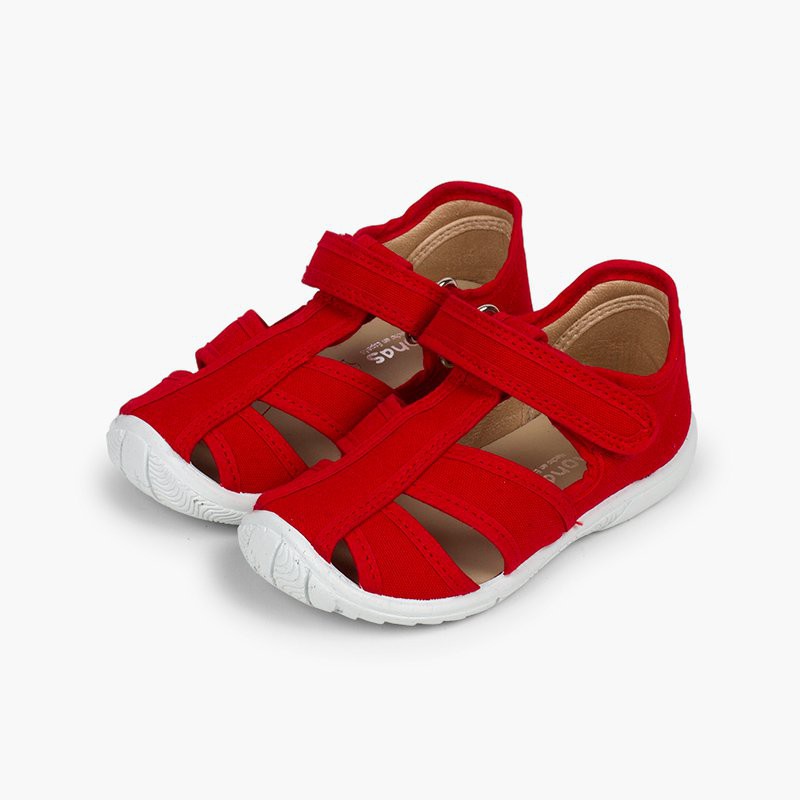 Sandales salomé avec fermeture en cierre autoadherente Sandales salomé